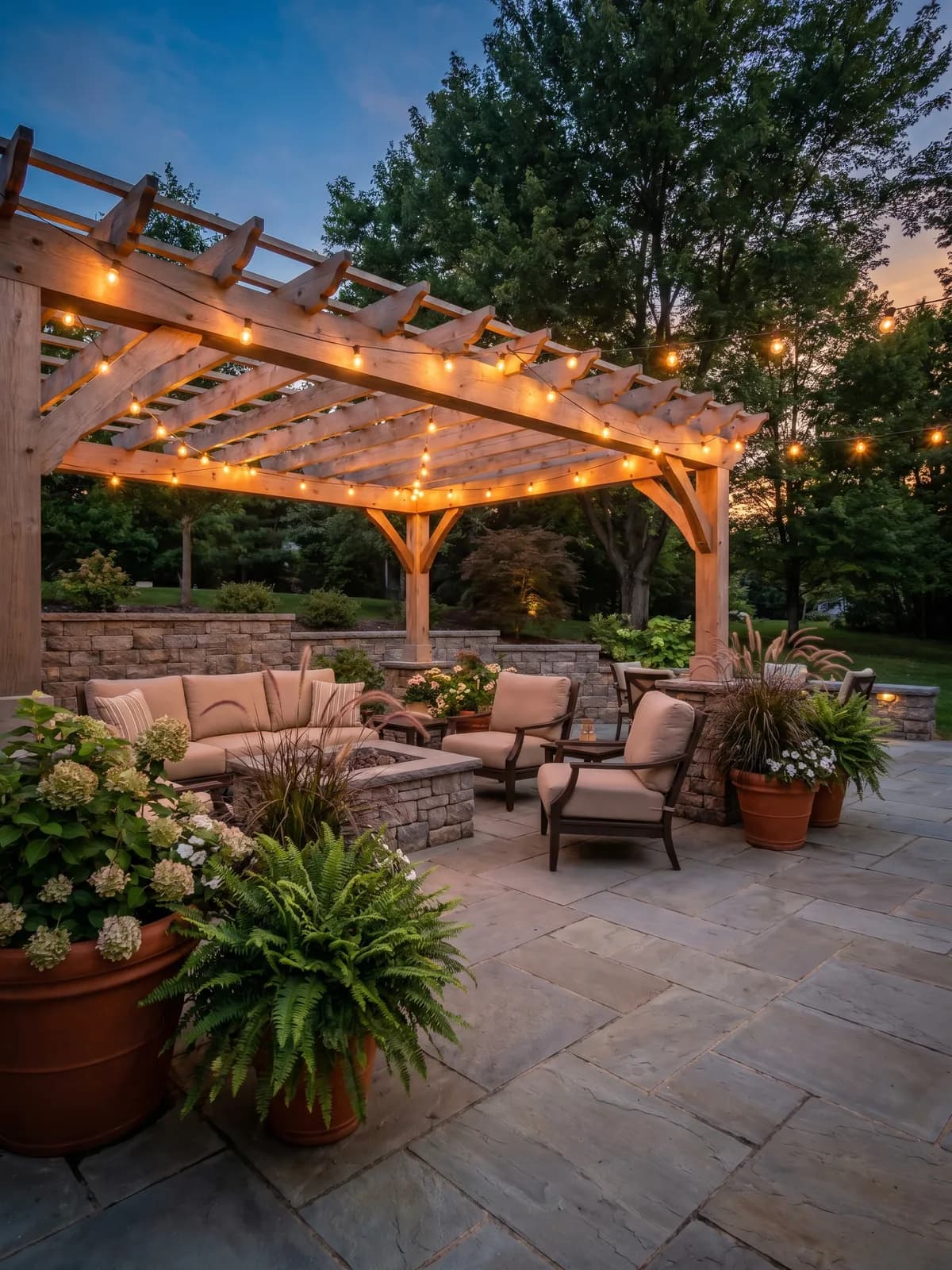 Lay out the patio you keep picturing