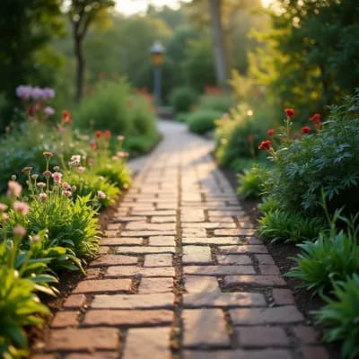 AI-generated paver patio design