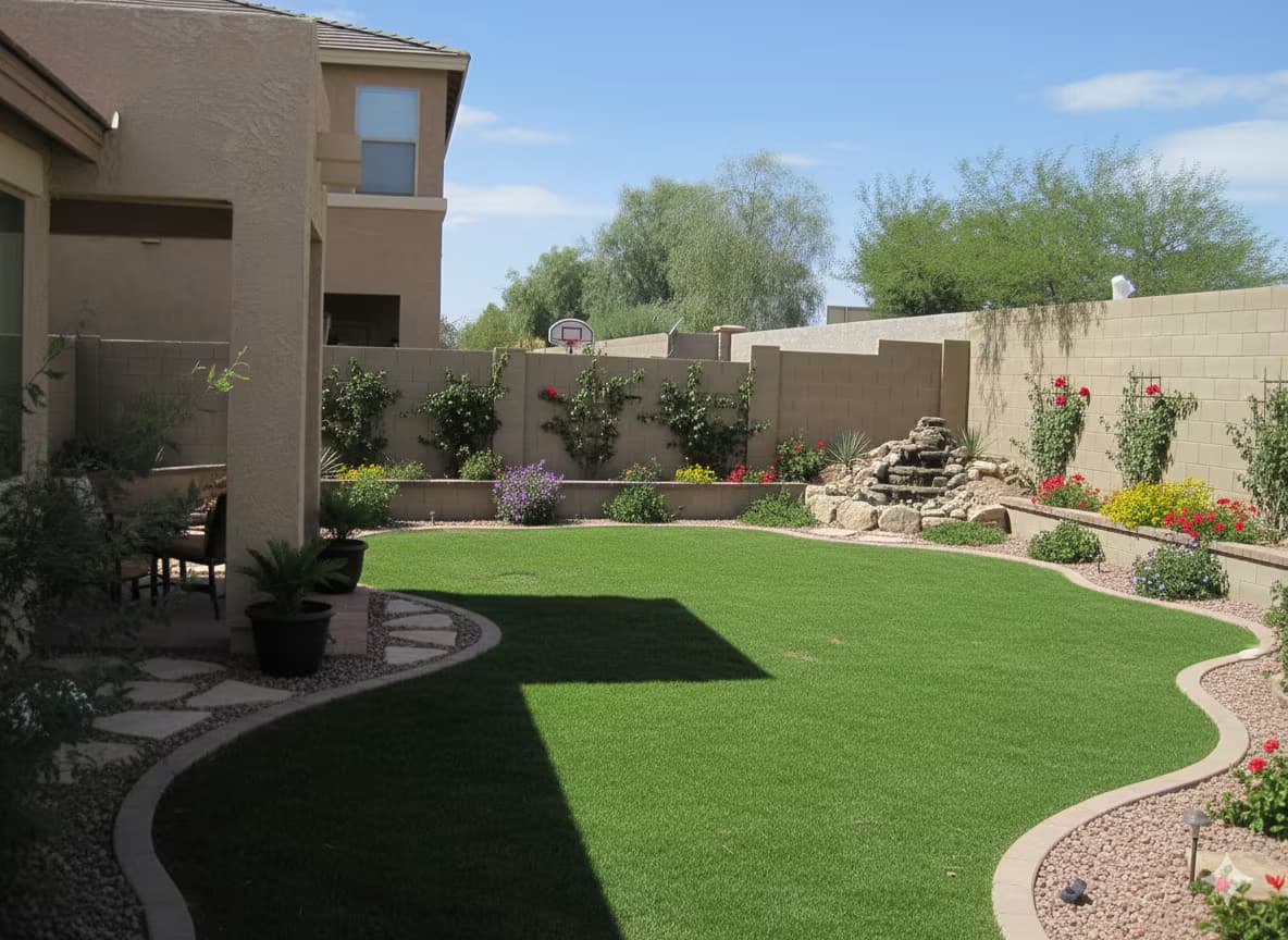 Before - Outdoor patio transformation