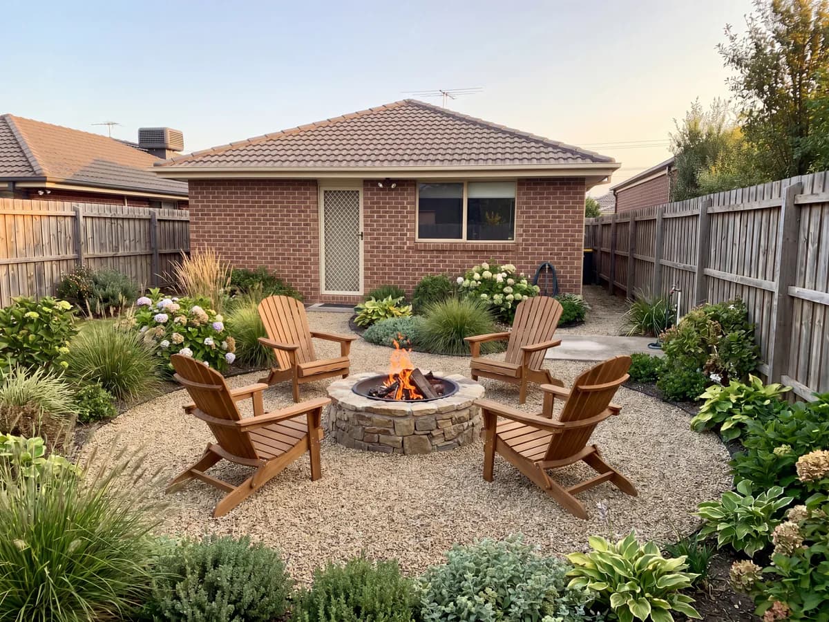 The same yard transformed into a finished landscape design concept