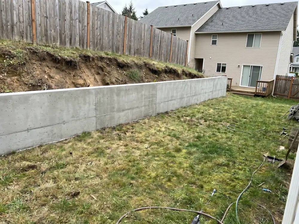 Poured concrete