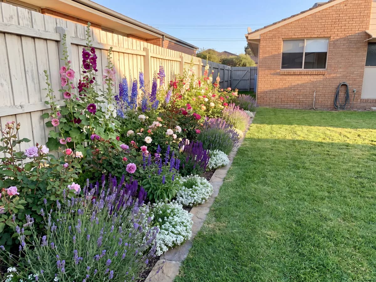 The same yard transformed into a finished landscape design concept