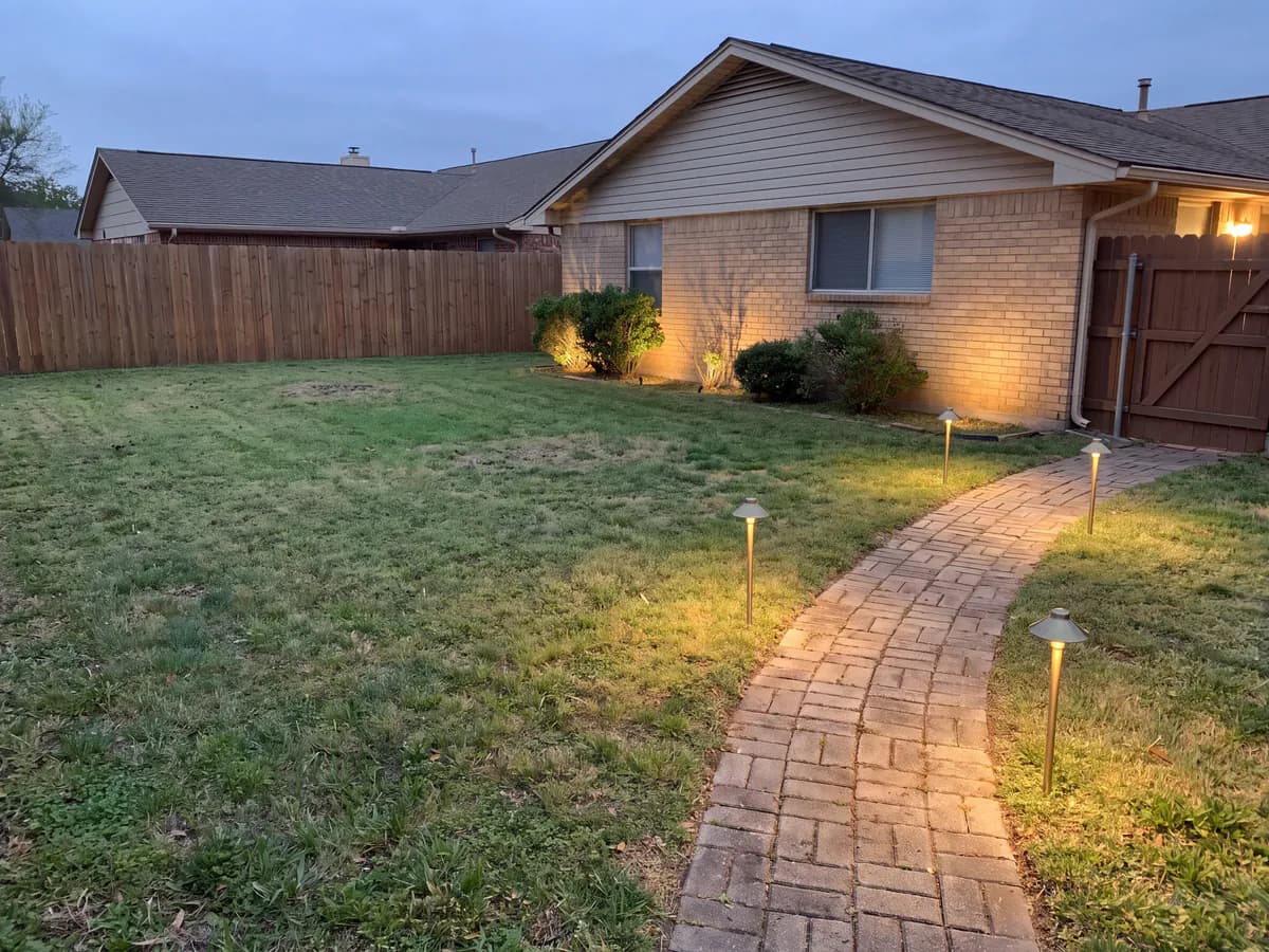 The same yard transformed into a finished landscape design concept