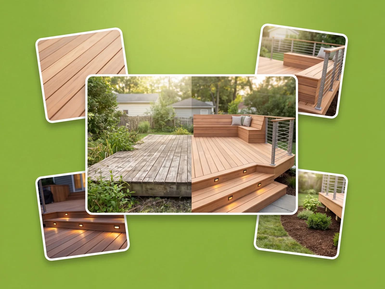 Deck design that keeps the original house and yard