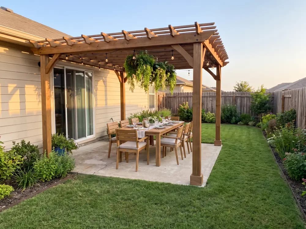 Pergola-covered