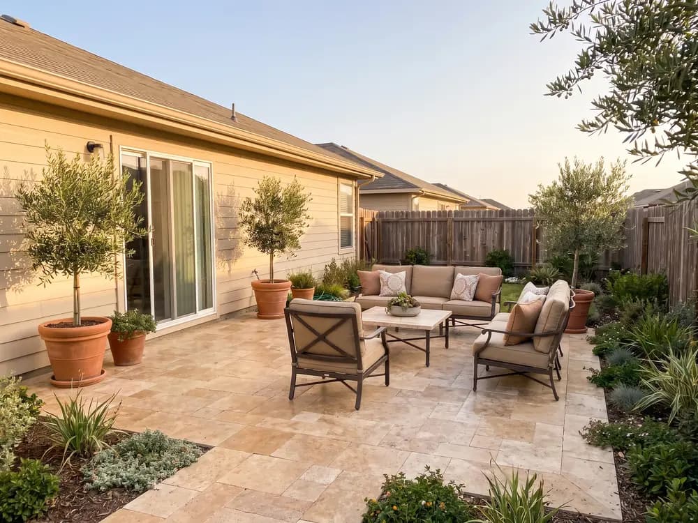 Travertine lounge