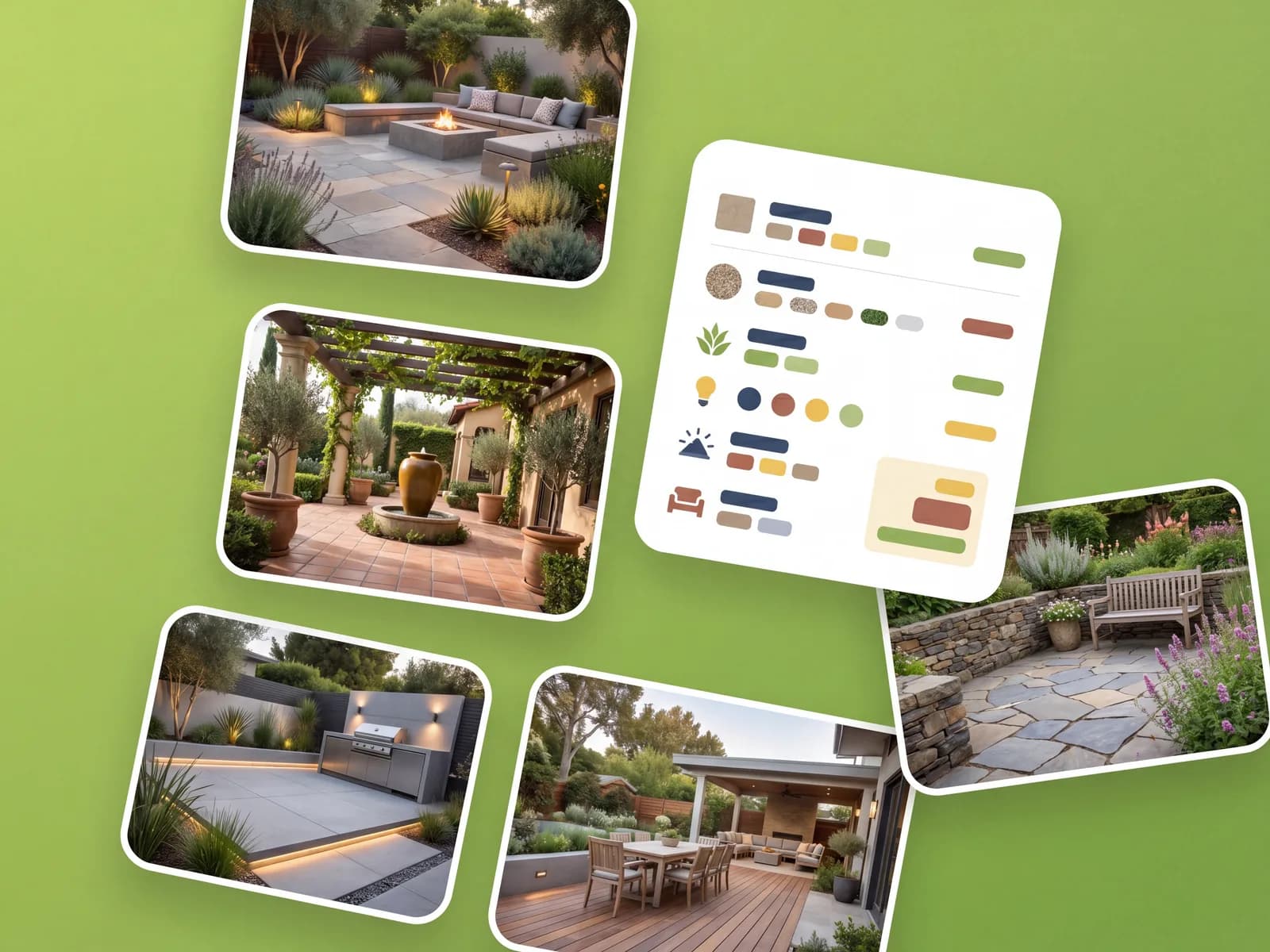 Patio design saved and shared with a contractor