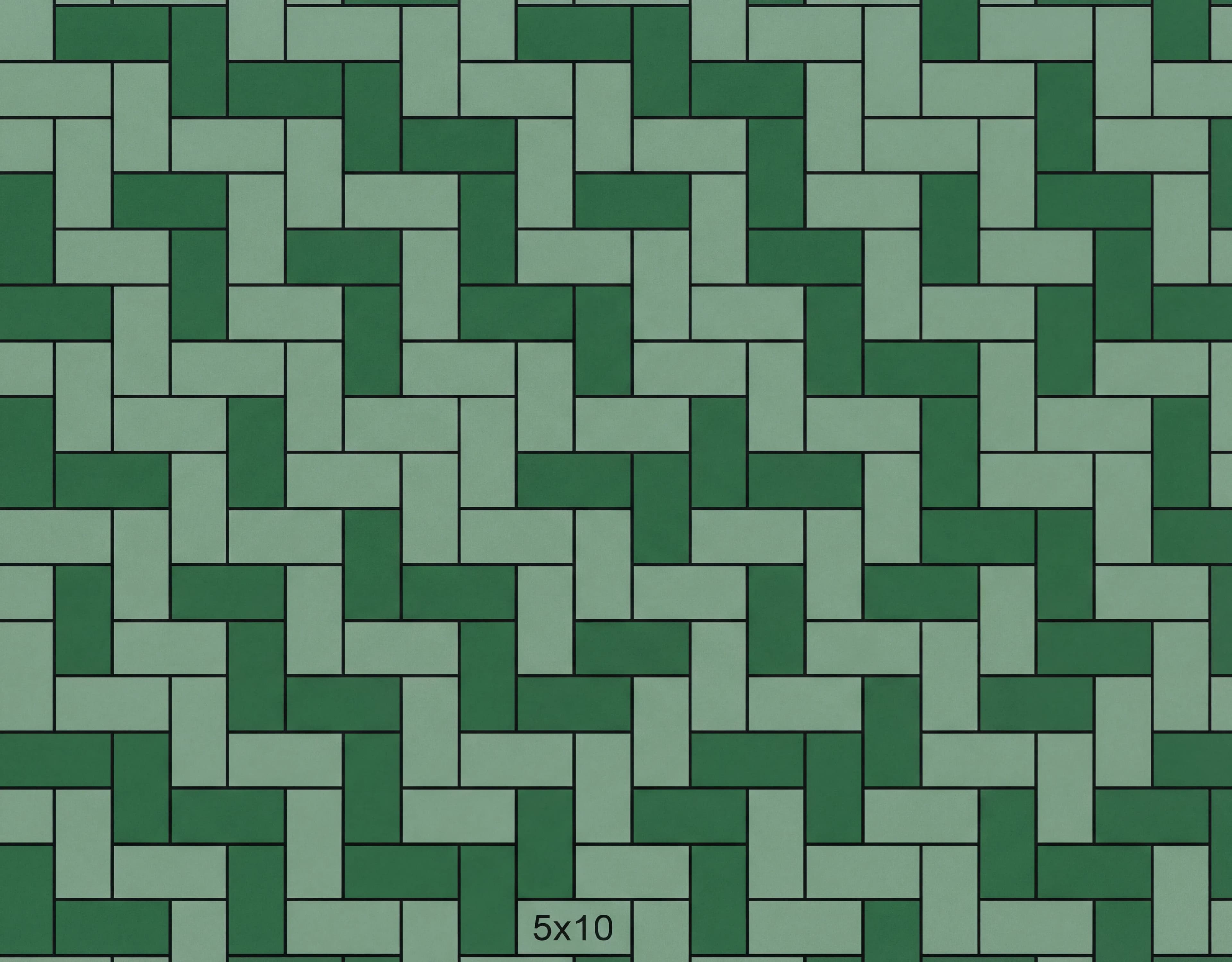 90° Herringbone paver pattern layout