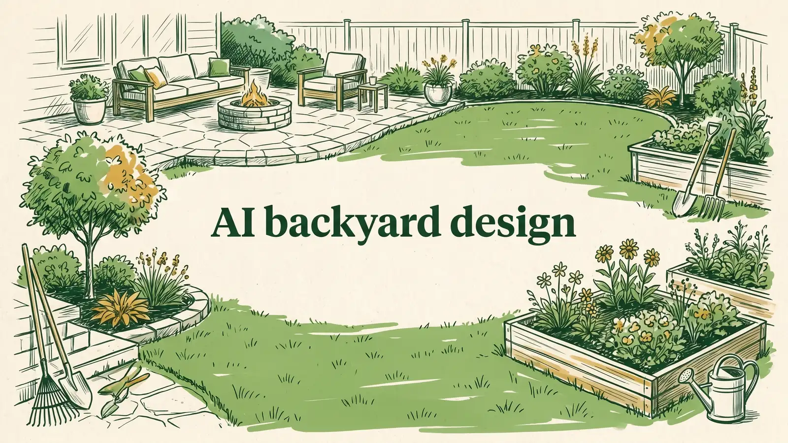 AI backyard design