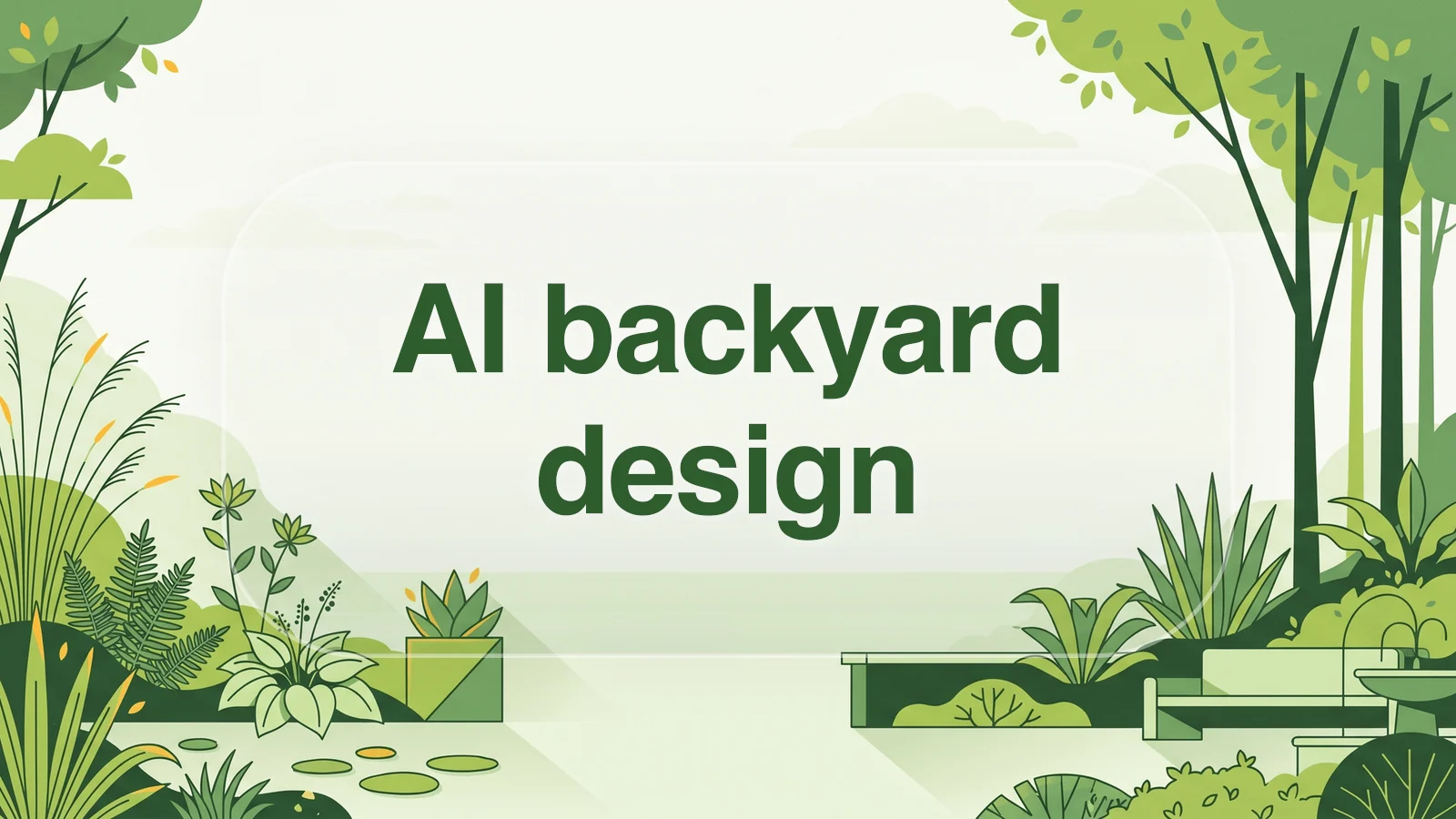 AI backyard design