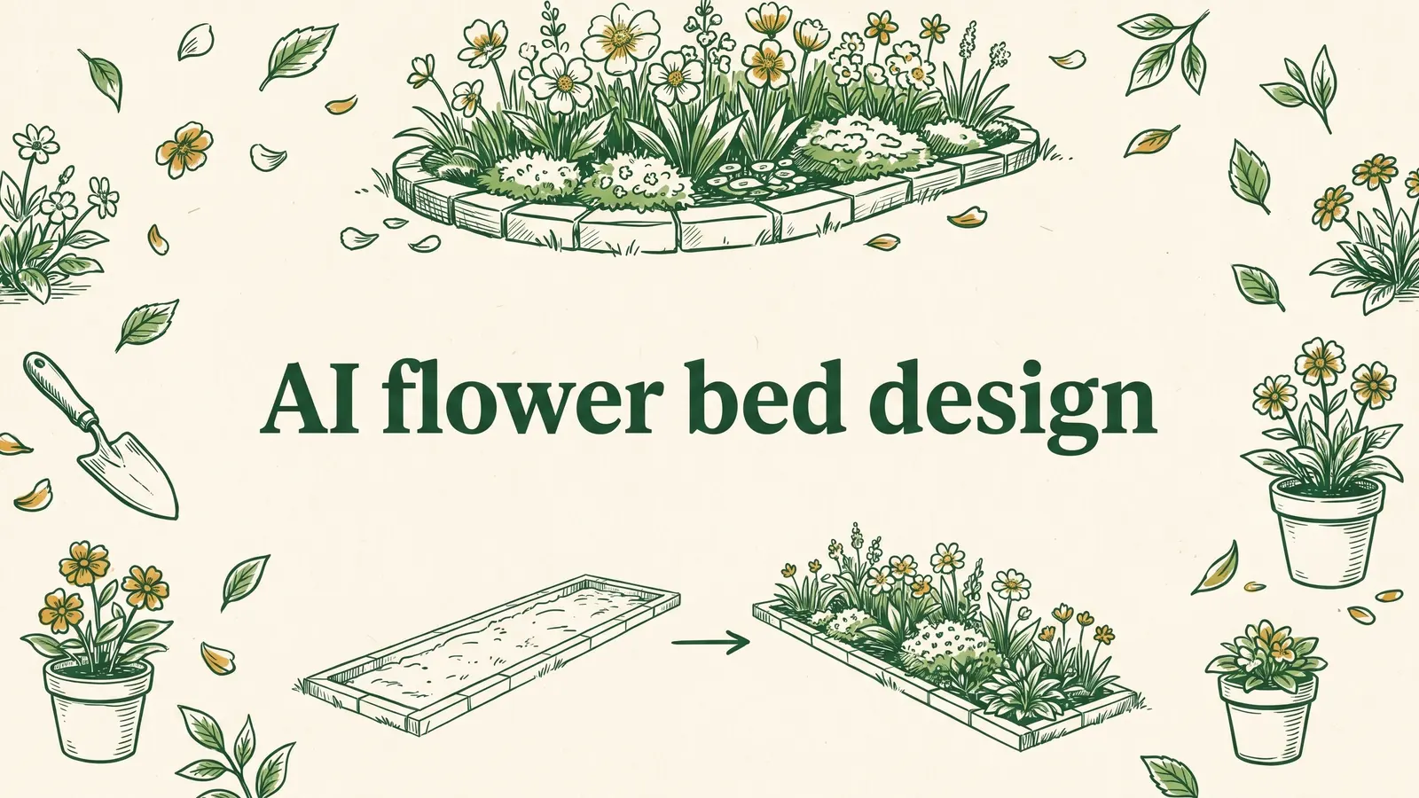 AI flower bed design