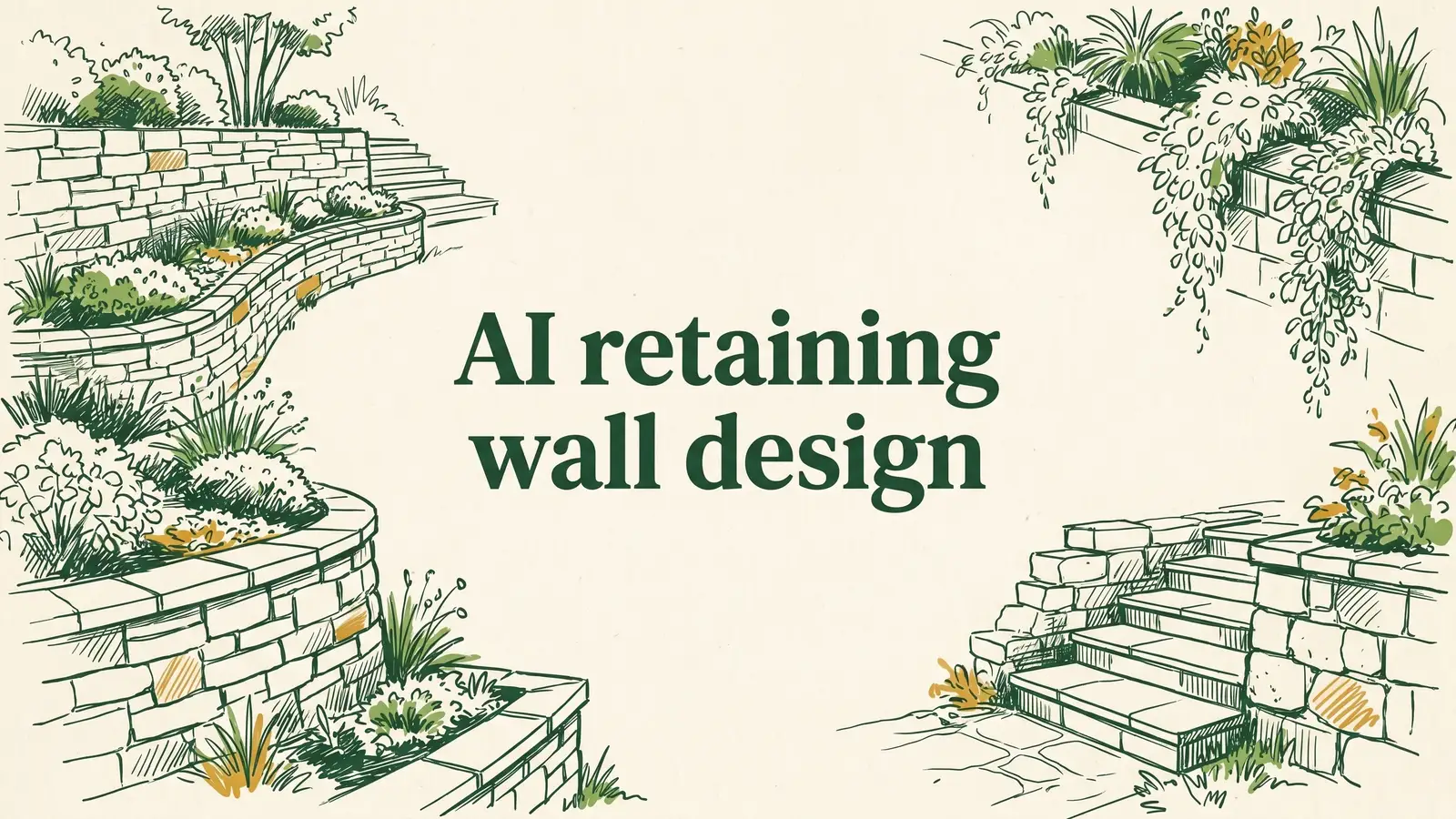 AI retaining wall design