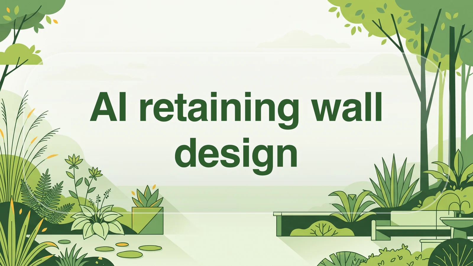 AI retaining wall design