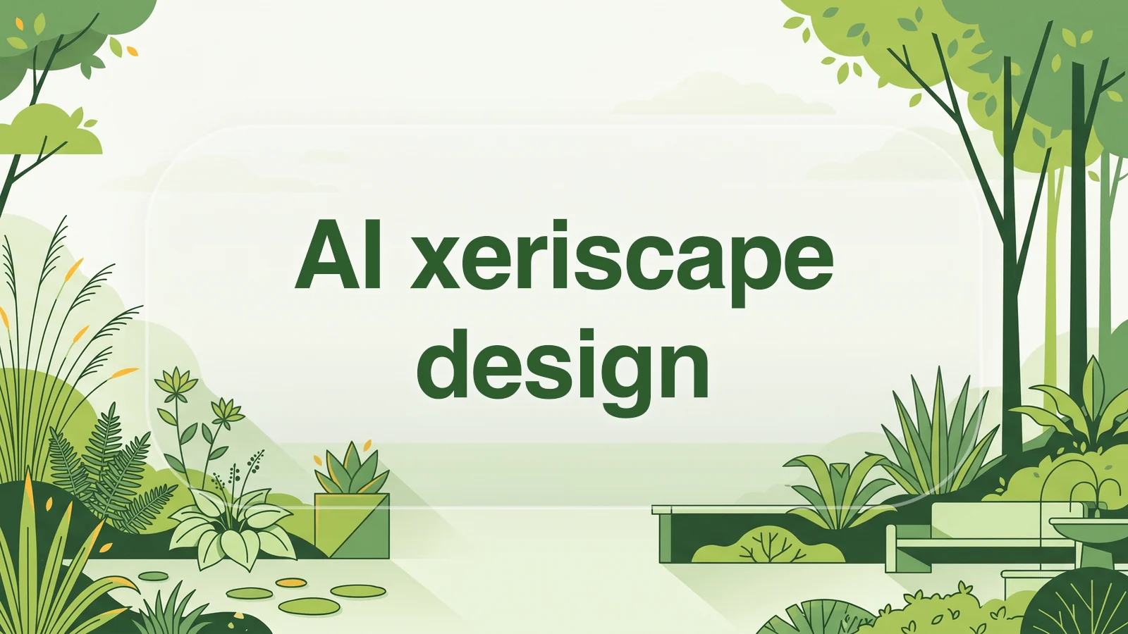 AI xeriscape design