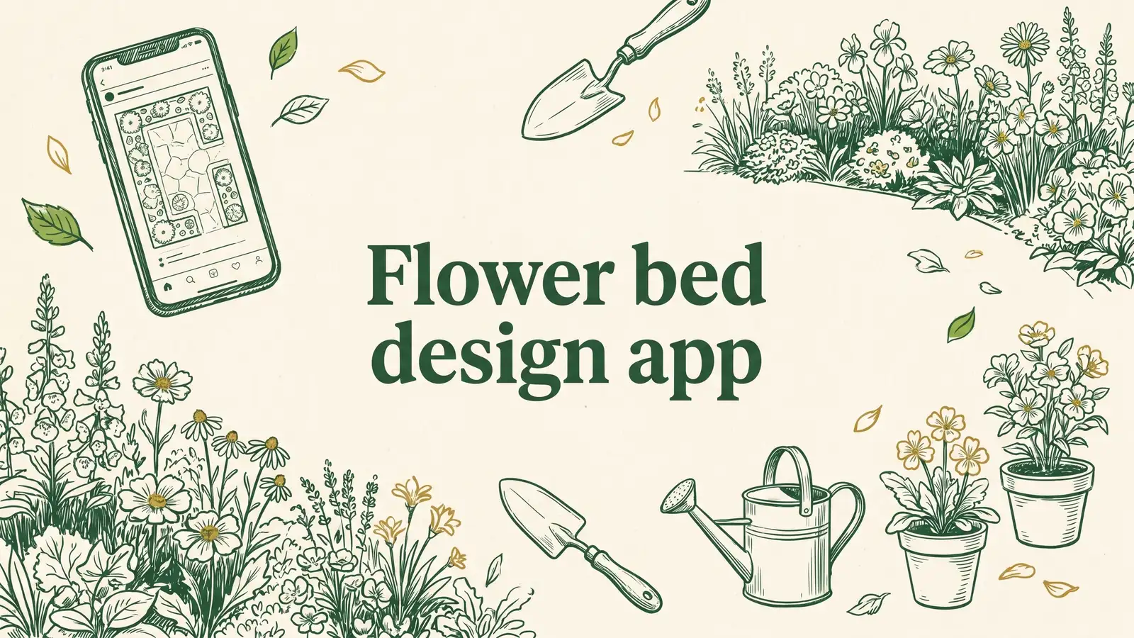 Flower bed design app
