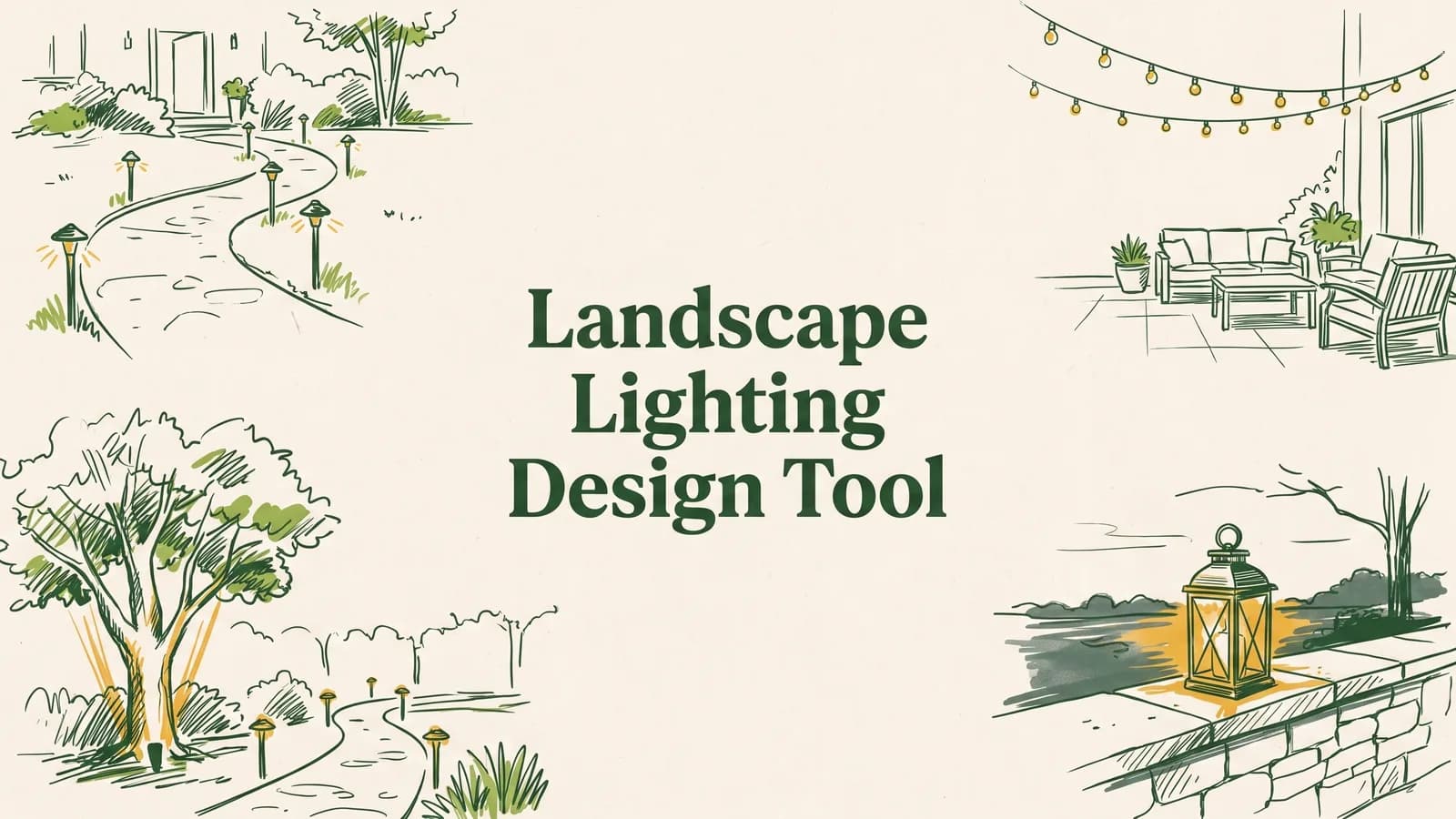 Landscape lighting design tool