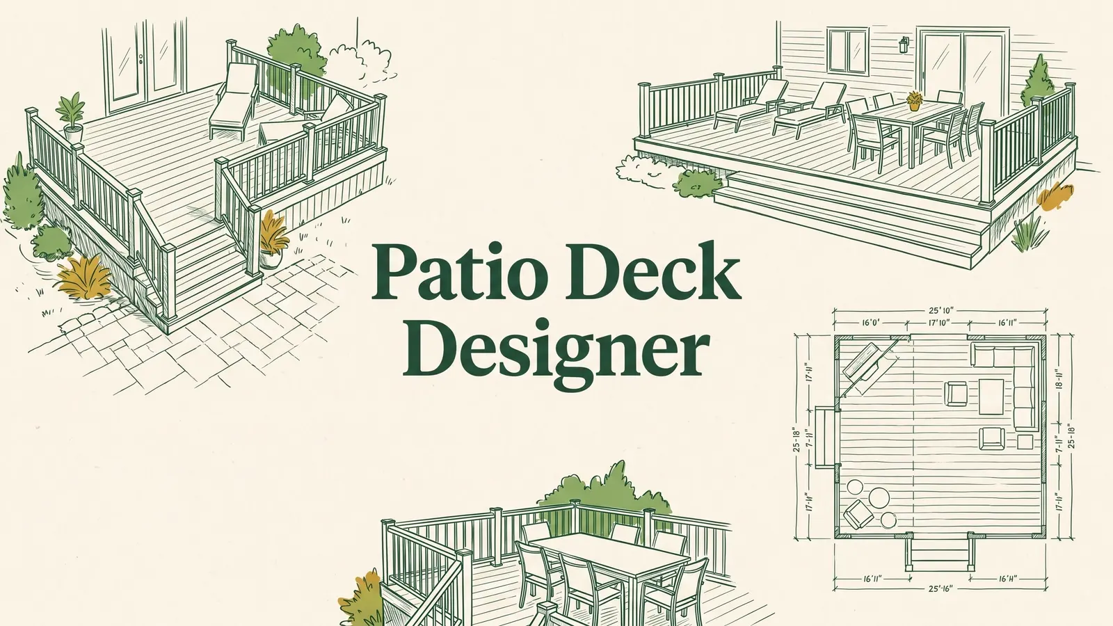 Patio deck designer