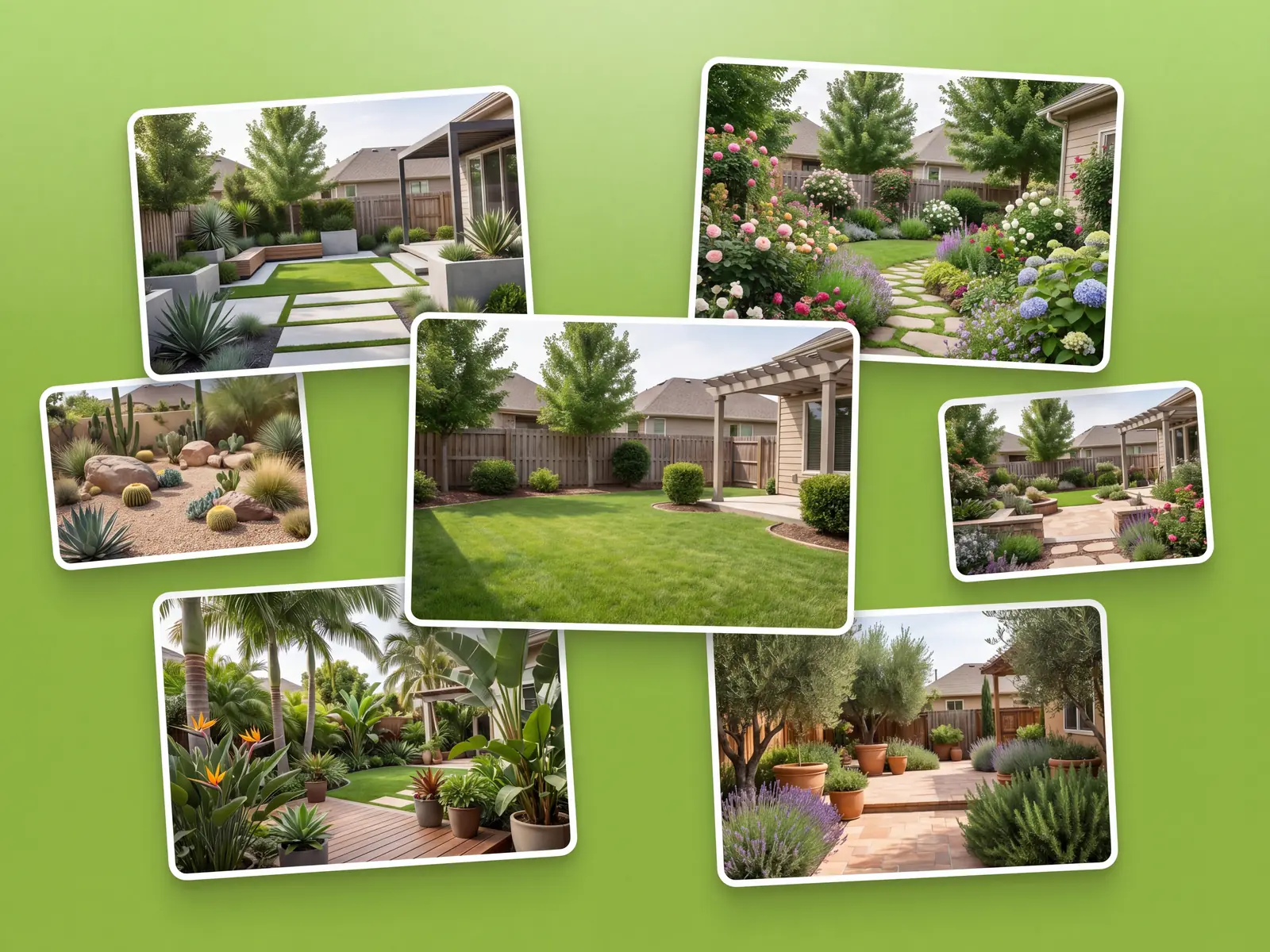 Landscape design app working from a real yard photo