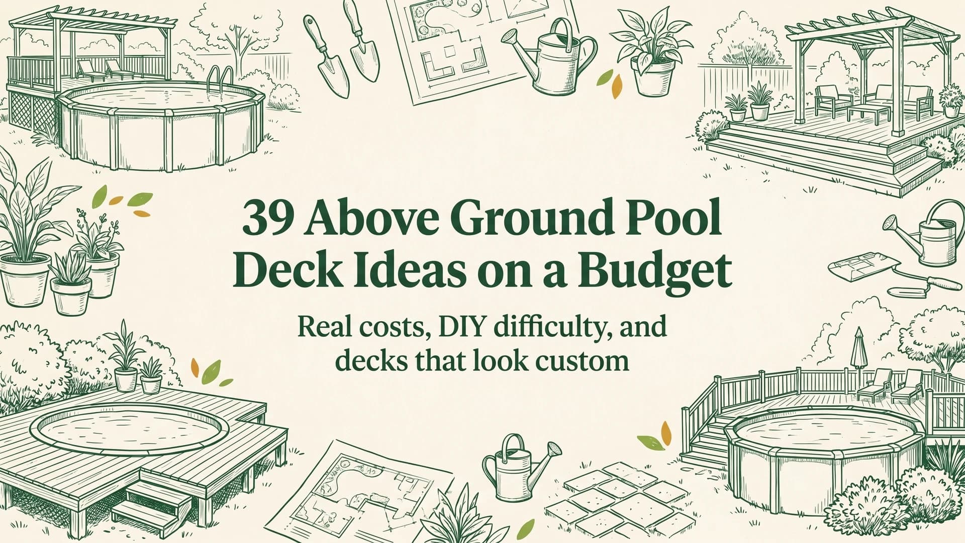 Picture of 39 Above Ground Pool Deck Ideas on a Budget article