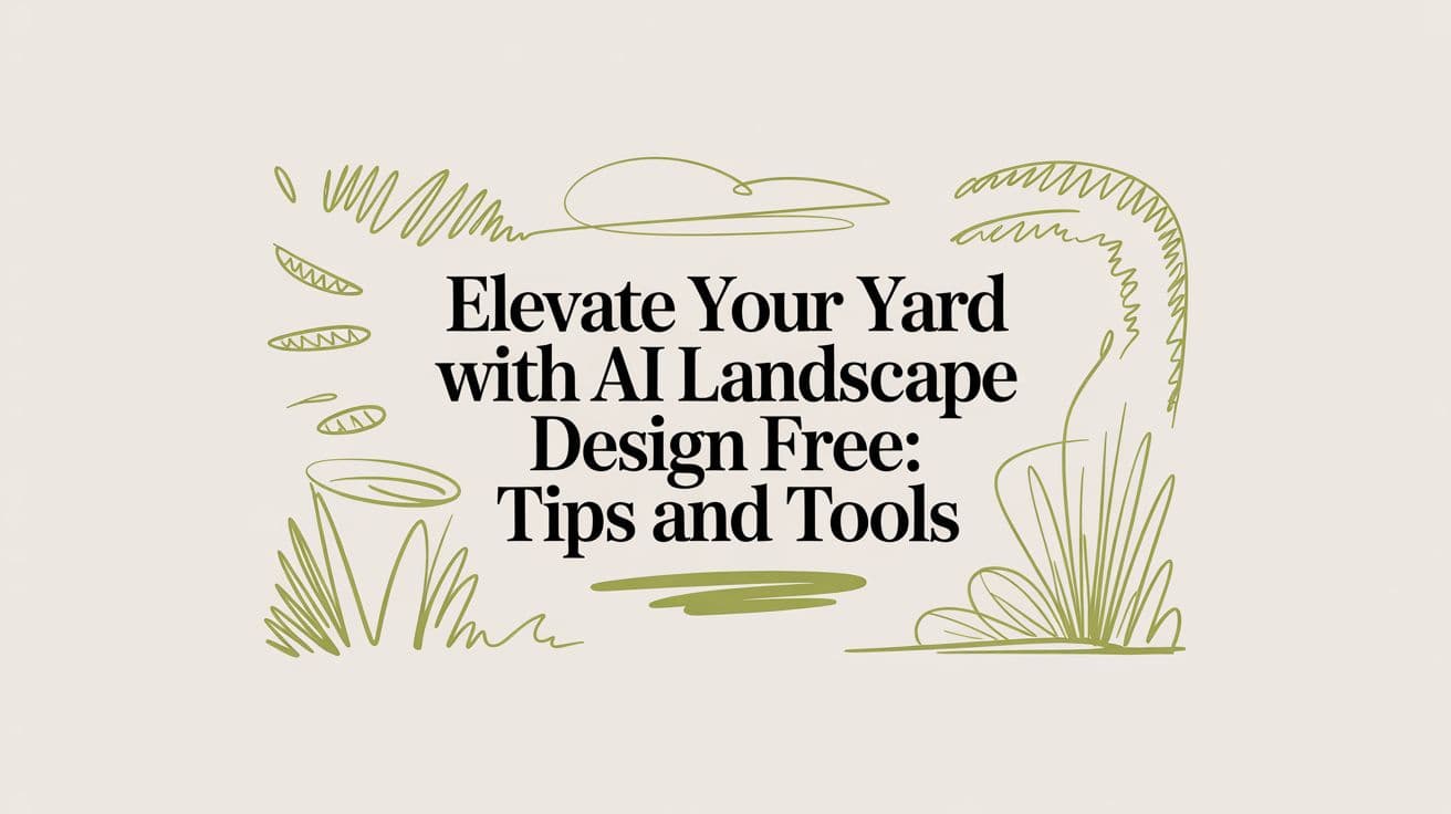 Elevate Your Yard with AI Landscape Design Free: Tips and Tools