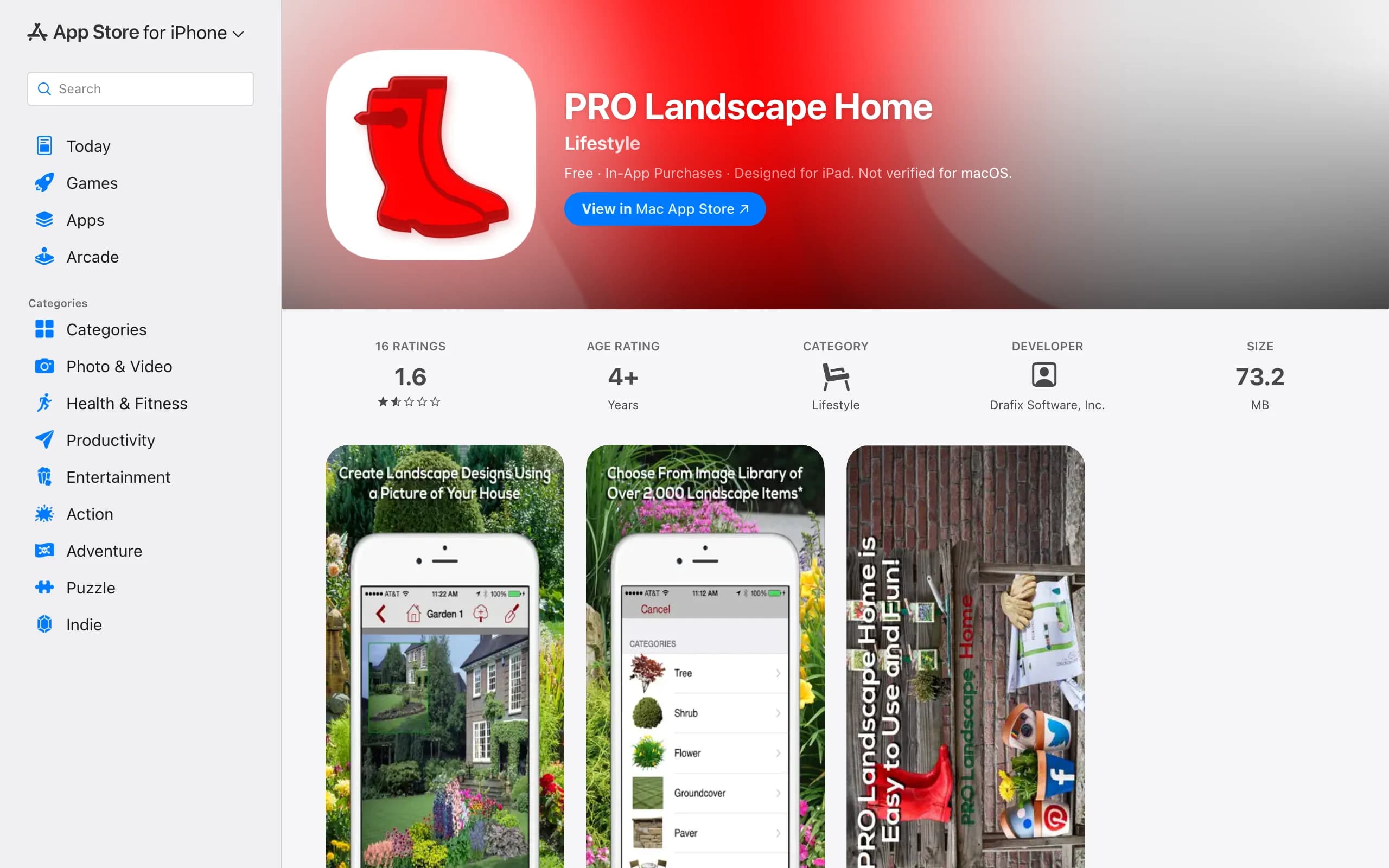 PRO Landscape Home App Listing With Photo Based Yard Mockups