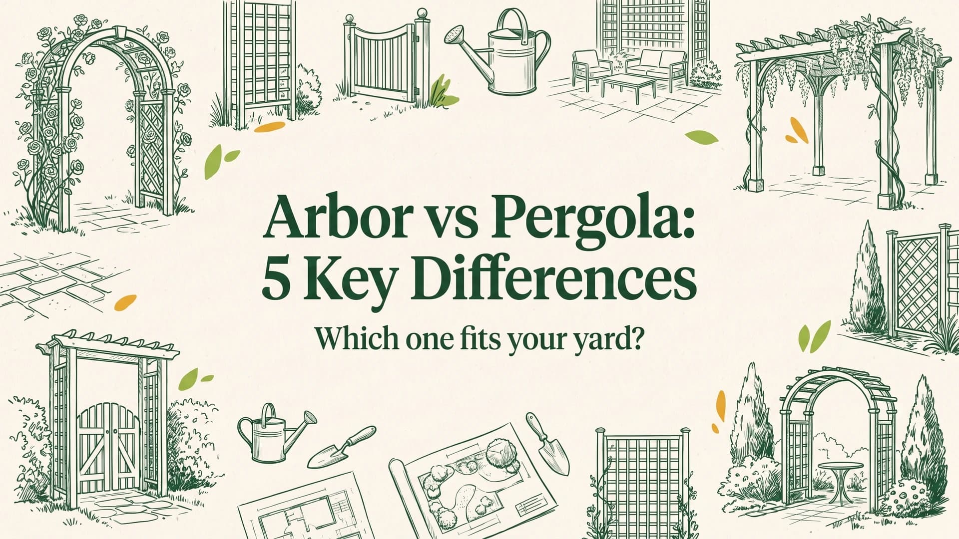 Picture of Arbor vs pergola: 5 key differences article