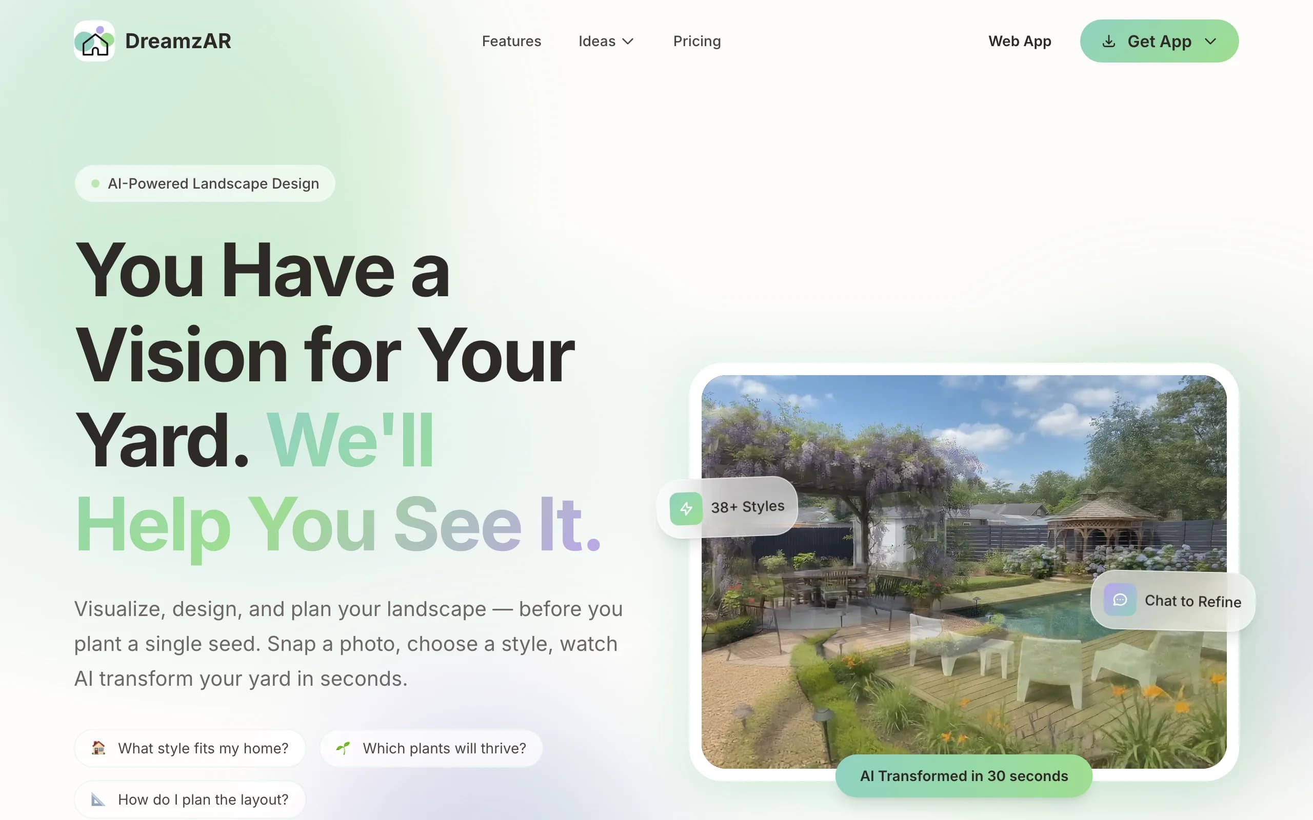 3D and AR Landscape Design with DreamzAR