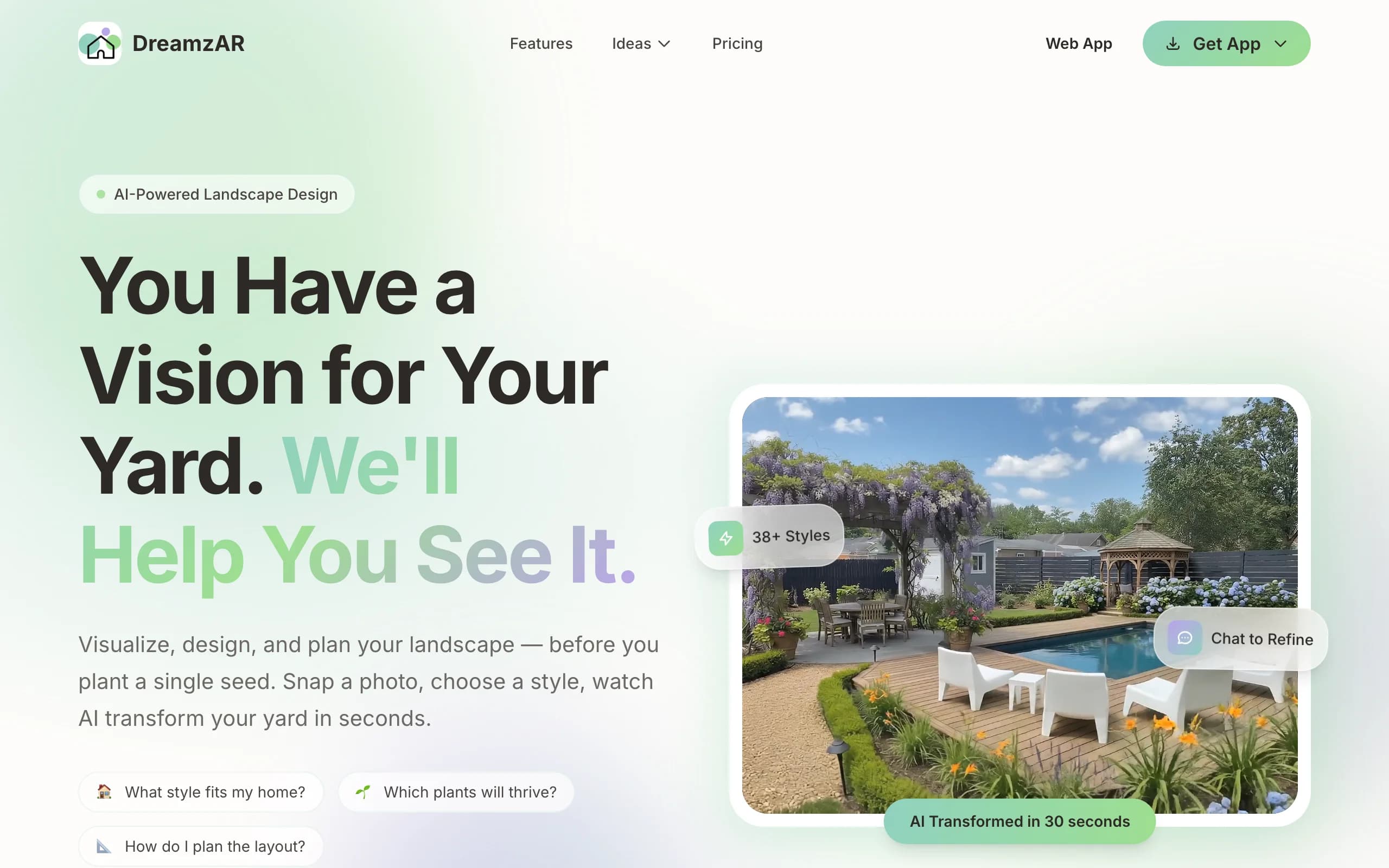 AI Patio Design with DreamzAR