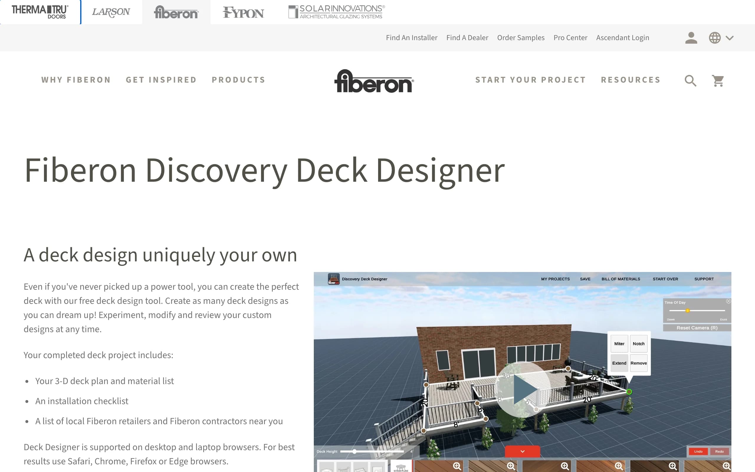 Free Deck Design with Fiberon Discovery Deck Designer