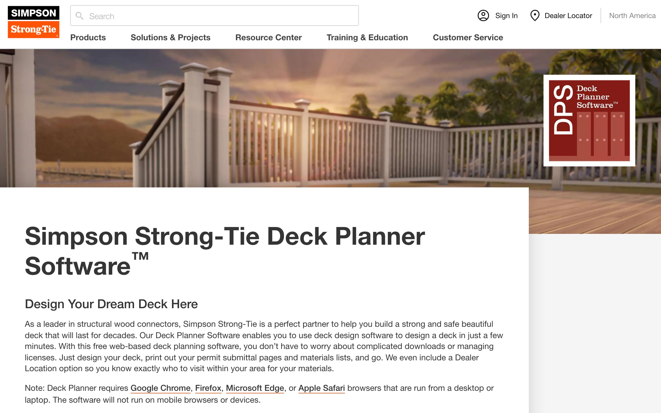 Free Deck Design with Simpson Strong-Tie Deck Planner