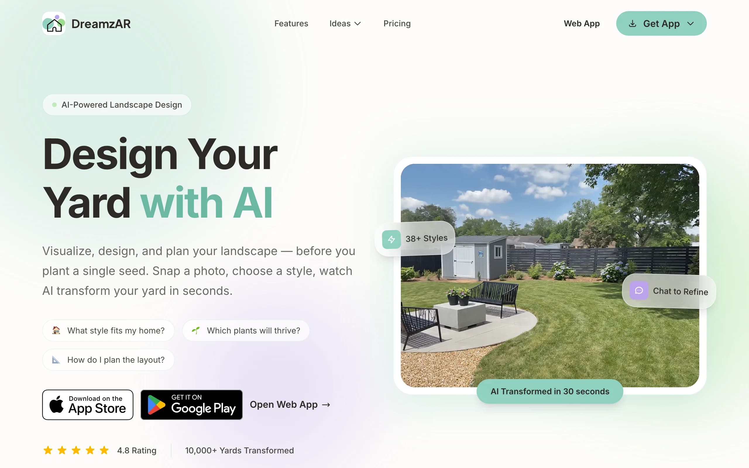 Free Fence Design with DreamzAR