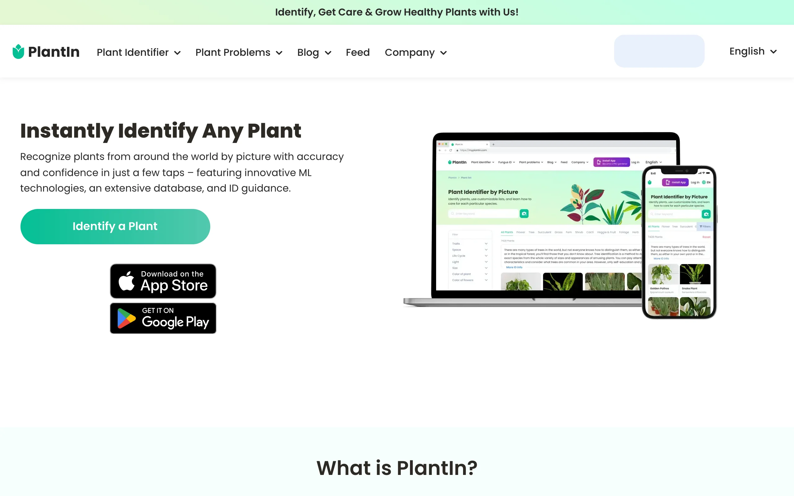 Plant Identification Apps with PlantIn