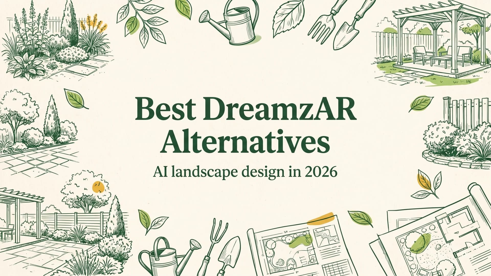 Picture of Best DreamzAR alternatives for AI landscape design (2026) article