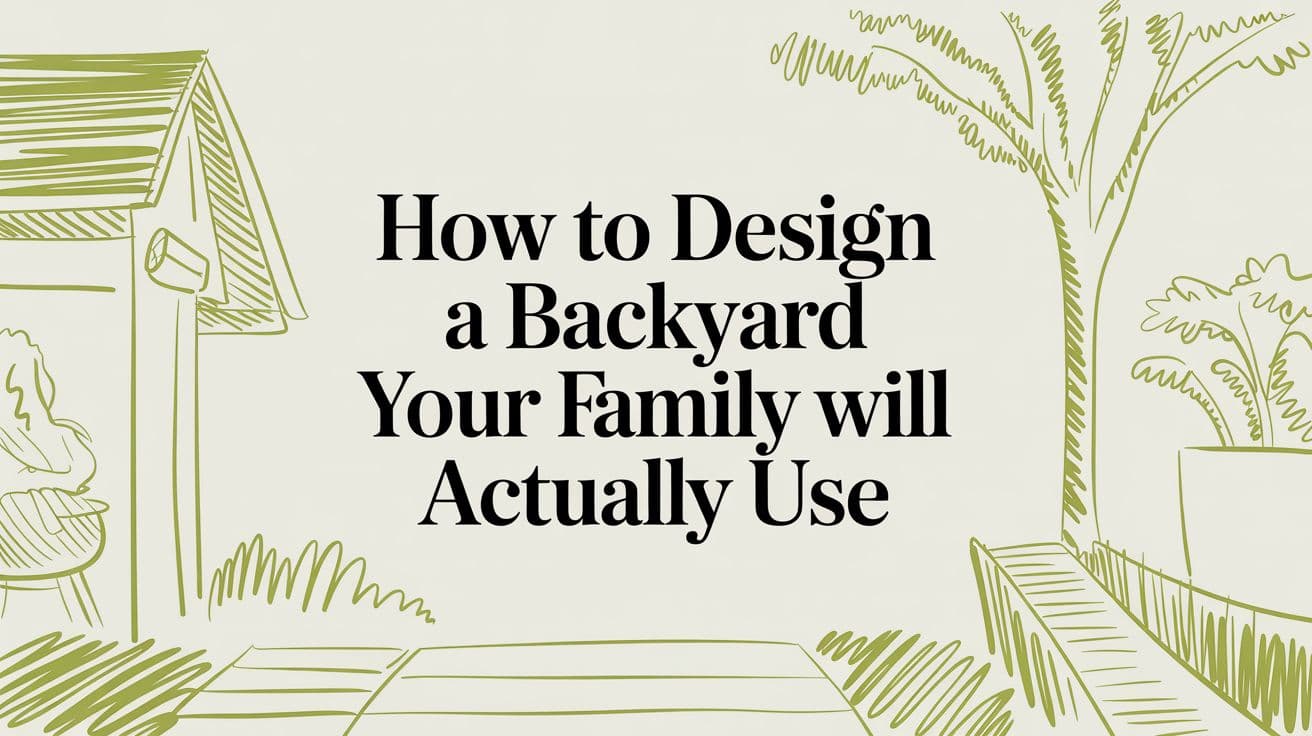 How to Design a Backyard Your Family Will Actually Use