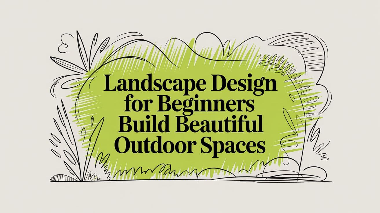 Landscape design for beginners: Build beautiful outdoor spaces